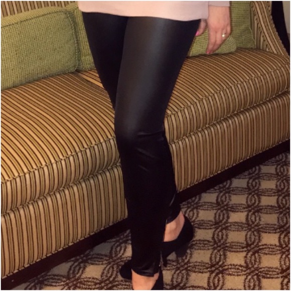 Stunning & Perfect Faux Leather Zipper Leggings OS - Picture 8 of 8